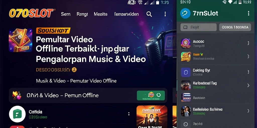 Tampilan antarmuka pengguna 070SLOT yang ramah dan menarik.