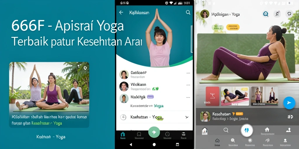 Tampilan antarmuka aplikasi Yoga 666F yang ramah pengguna.