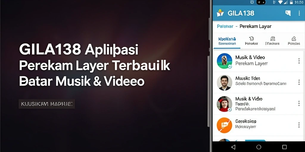 Antarmuka GILA138 yang user-friendly untuk perekaman layar.