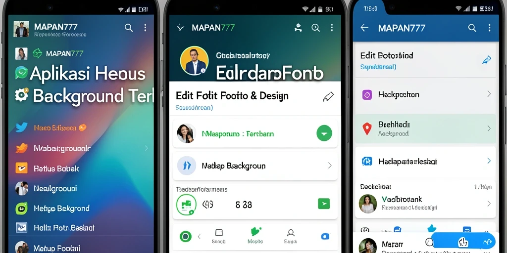 Antarmuka pengguna aplikasi MAPAN777 untuk Hapus Background.