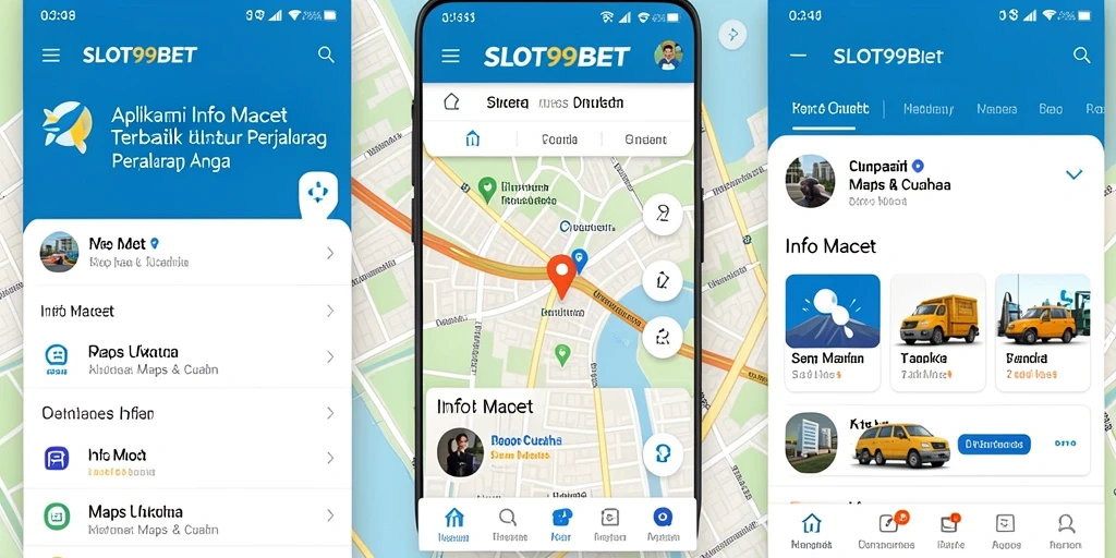 Antarmuka SLOT99BET menampilkan informasi kemacetan secara jelas dan informatif.