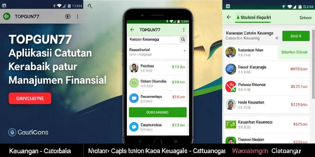 Antarmuka sederhana dan fungsional untuk Catatan Keuangan.